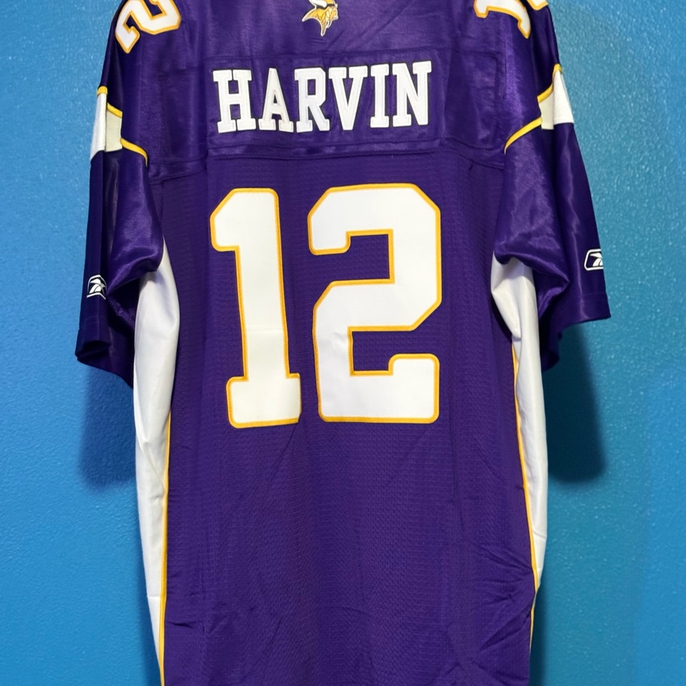 Reebok On Field Minnesota Vikings Jersey Size 2XL Percy Harvin